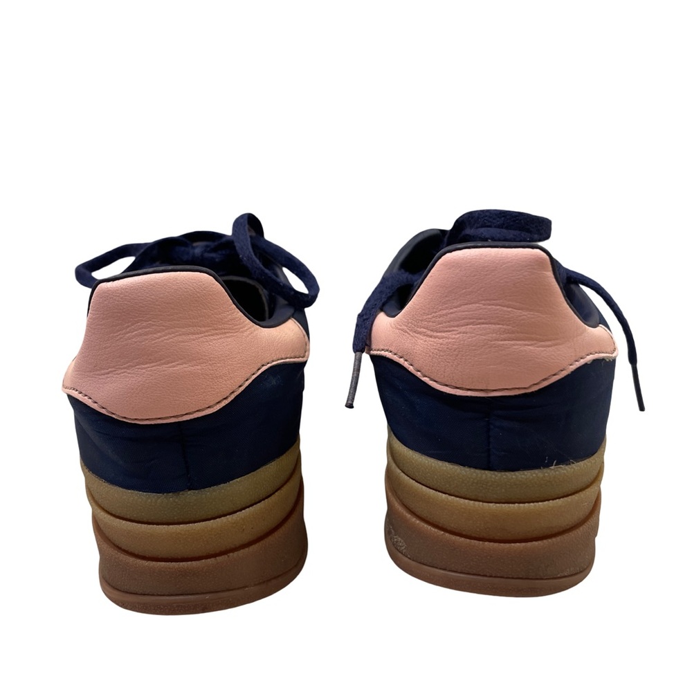 adidas Gazelle Bold Platform Sneakers - Navy Blue/Pink/Gum Sole size 9.5 - Picture 5 of 11